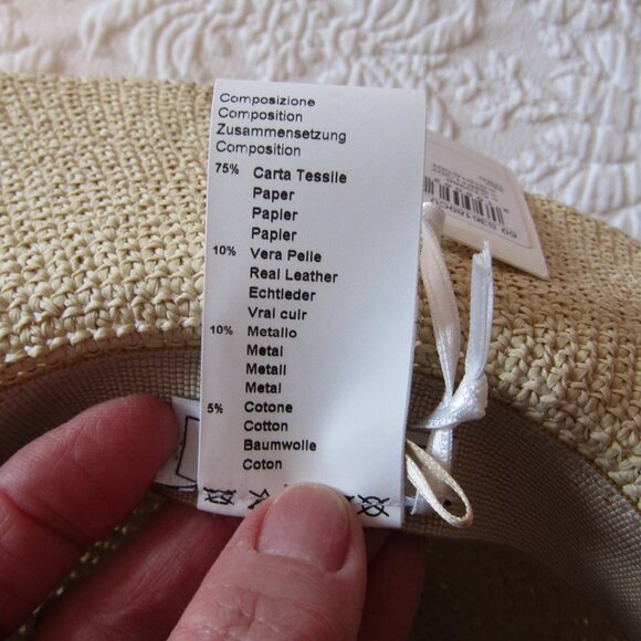 PESERICO Italy Brimmed Sun Hat Size Medium--NWT\'s